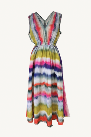 day dress - ikat stripe