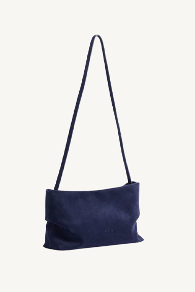 nina clutch - suede deep sea