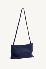 nina clutch - suede deep sea