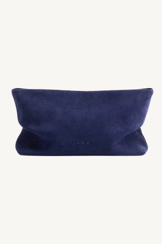 nina clutch - suede deep sea