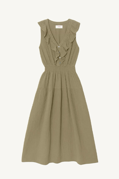 desa dress - olive moss