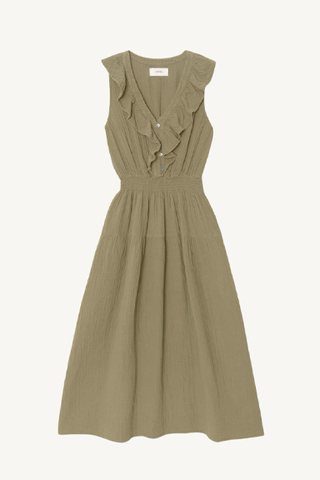 desa dress - olive moss