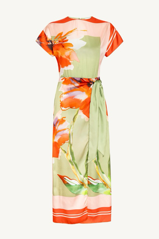 devorah dress - scarf flora satin