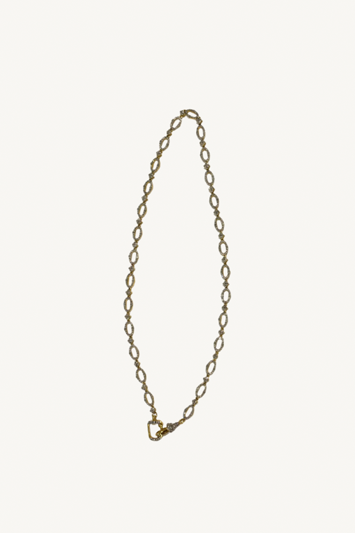 diamond link necklace