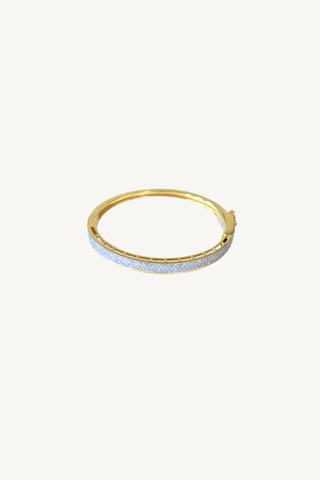 diamond and gold bangle