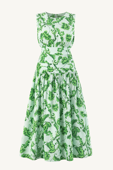 divya dress - floral paisley