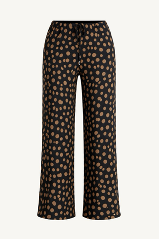 inka bias pant - yayoi black and camel