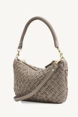 petit moyen messenger - dove grey puffy