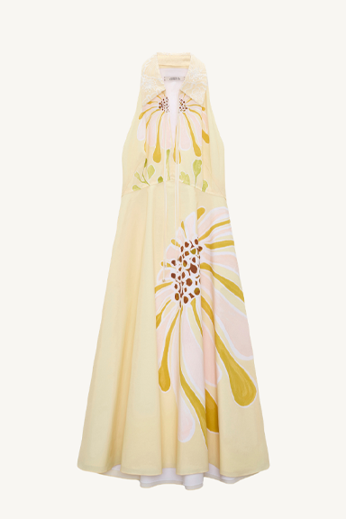 floral power dress - dream flower yellow