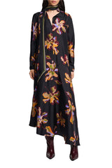 floral seductive dress - flame all over print