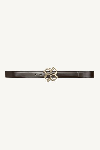 subtle shine d rose belt - chocolate tweed