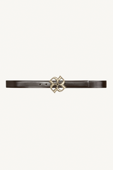 subtle shine d rose belt - chocolate tweed