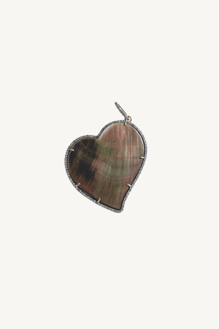 mother of pearl heart pendant