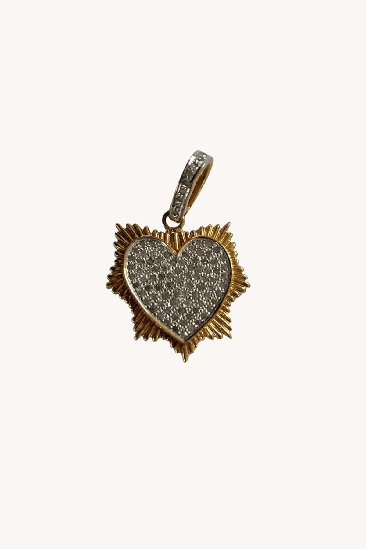 diamond heart pendant