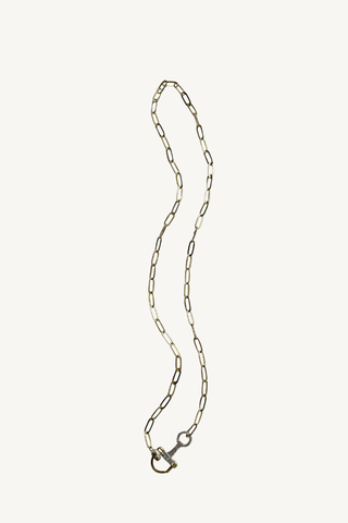 22" paperclip chain with bit closure