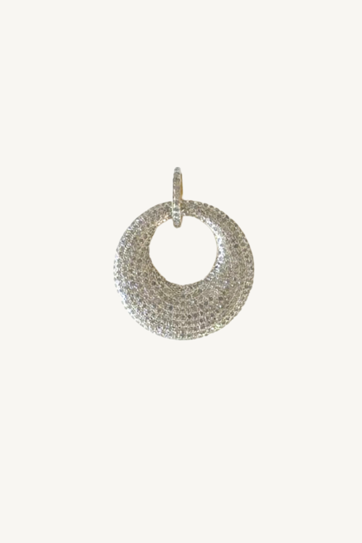 diamond disc pendant
