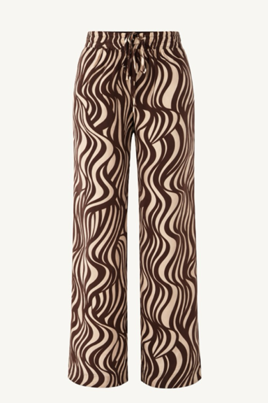 wave print resort pant