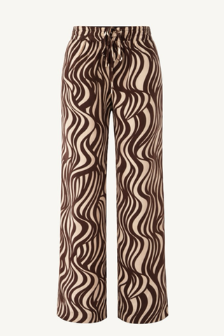 wave print resort pant