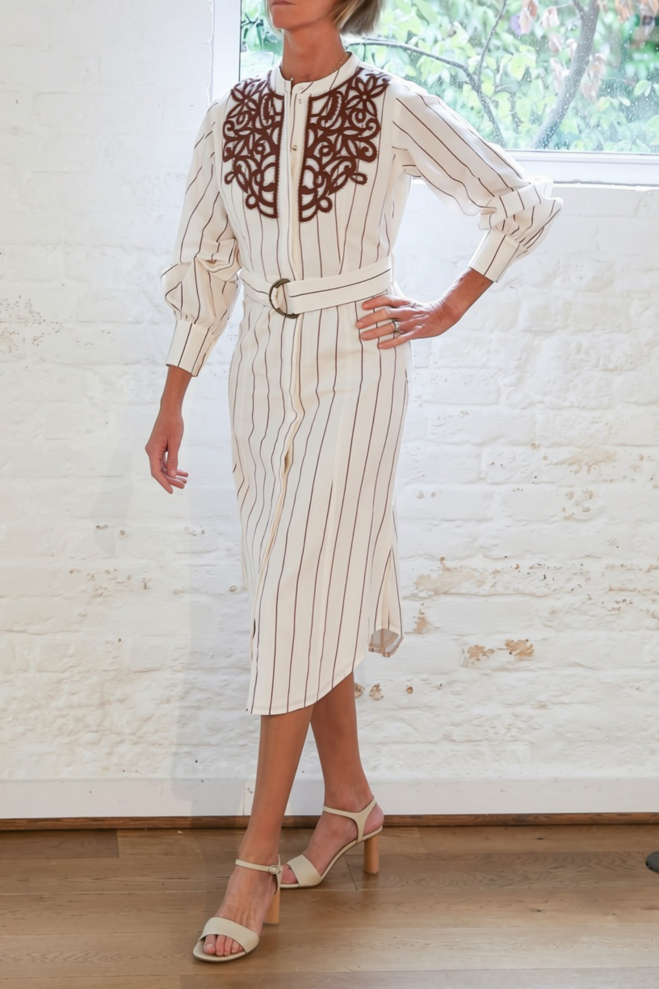 fletcher dress - henna stripe