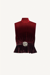 fleur velvet top - ombre rough placement