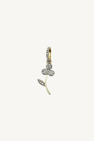 small diamond flower pendant