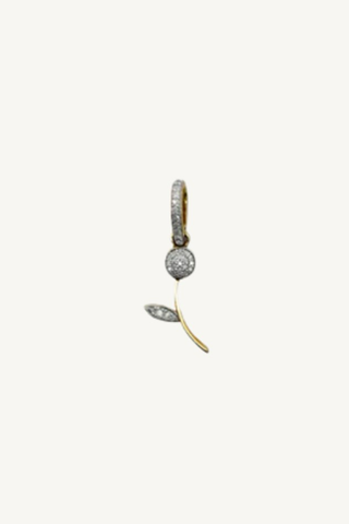 small diamond flower pendant