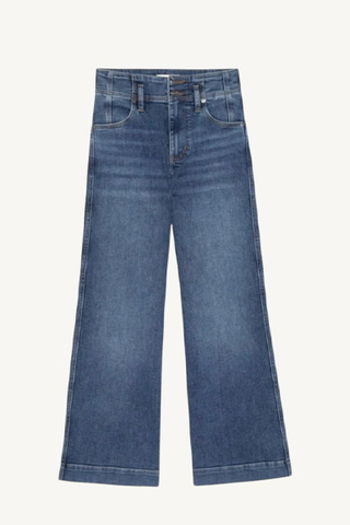 seamed wide trouser crop - charity