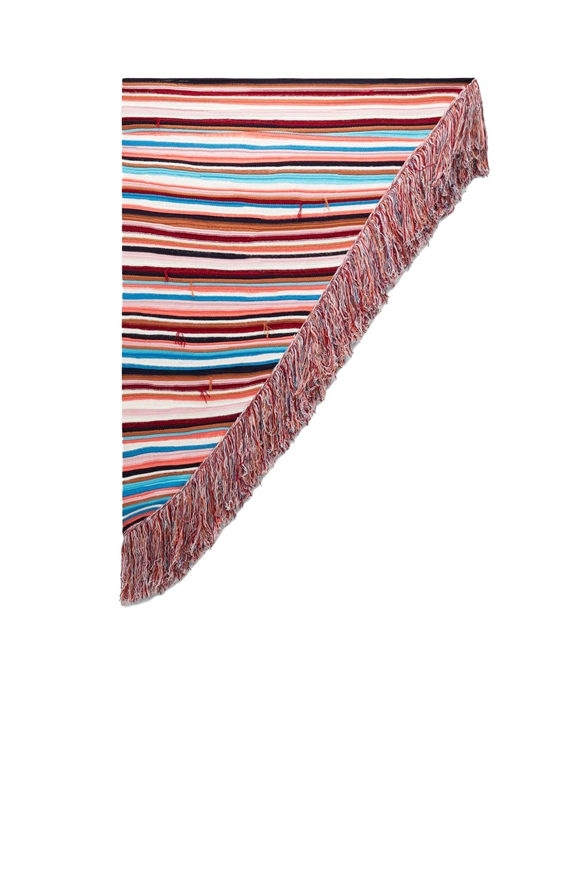 moment of joy poncho - multicolor stripe