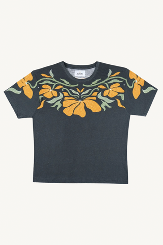 bloom t-shirt - dark grey