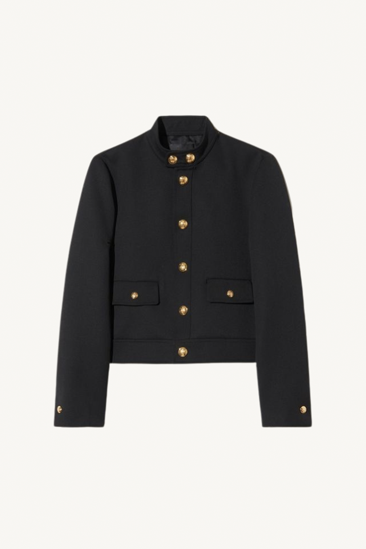 hadley cropped jacket - black