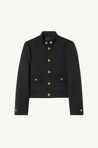 hadley cropped jacket - black