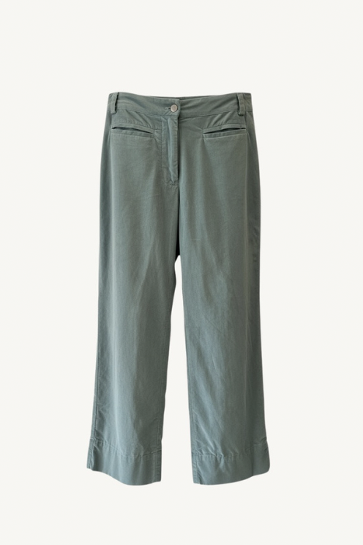 corduroy trousers - sea
