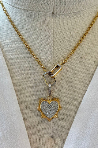 diamond heart pendant