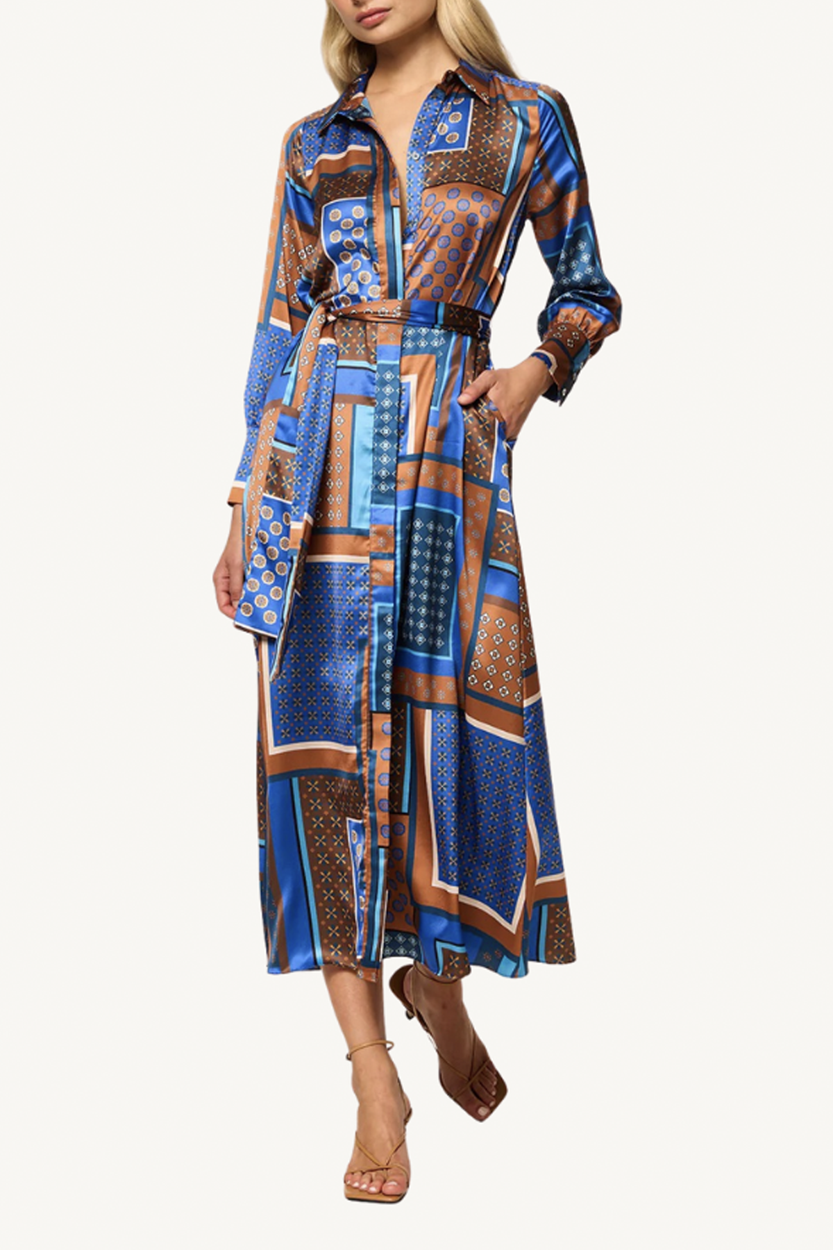 herminia dress - tile patchwork