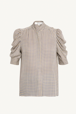 the gillian top - houndstooth multi