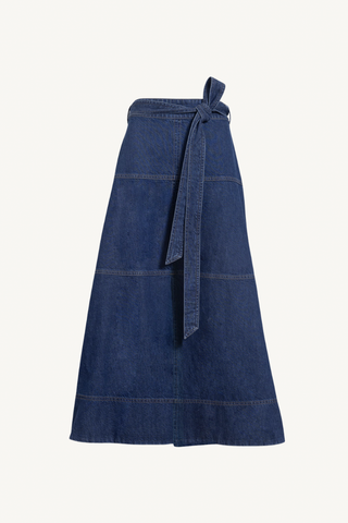 hudley skirt - classic indigo blue