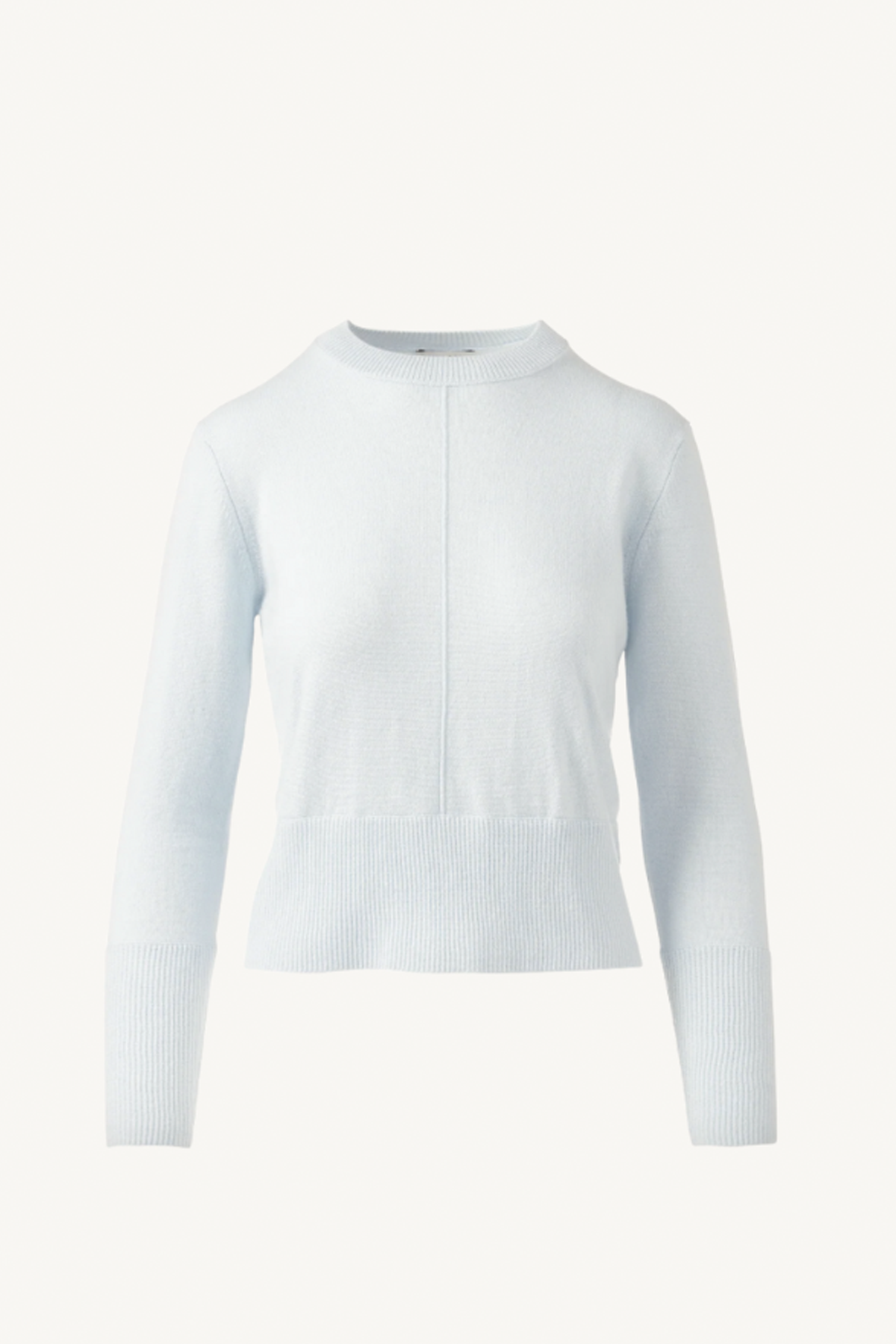 exposed seam crew - ice blue
