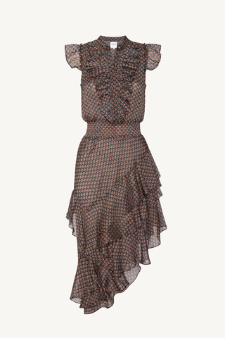ilysa dress - brown paisley