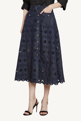 kali-b skirt - indigo briollette
