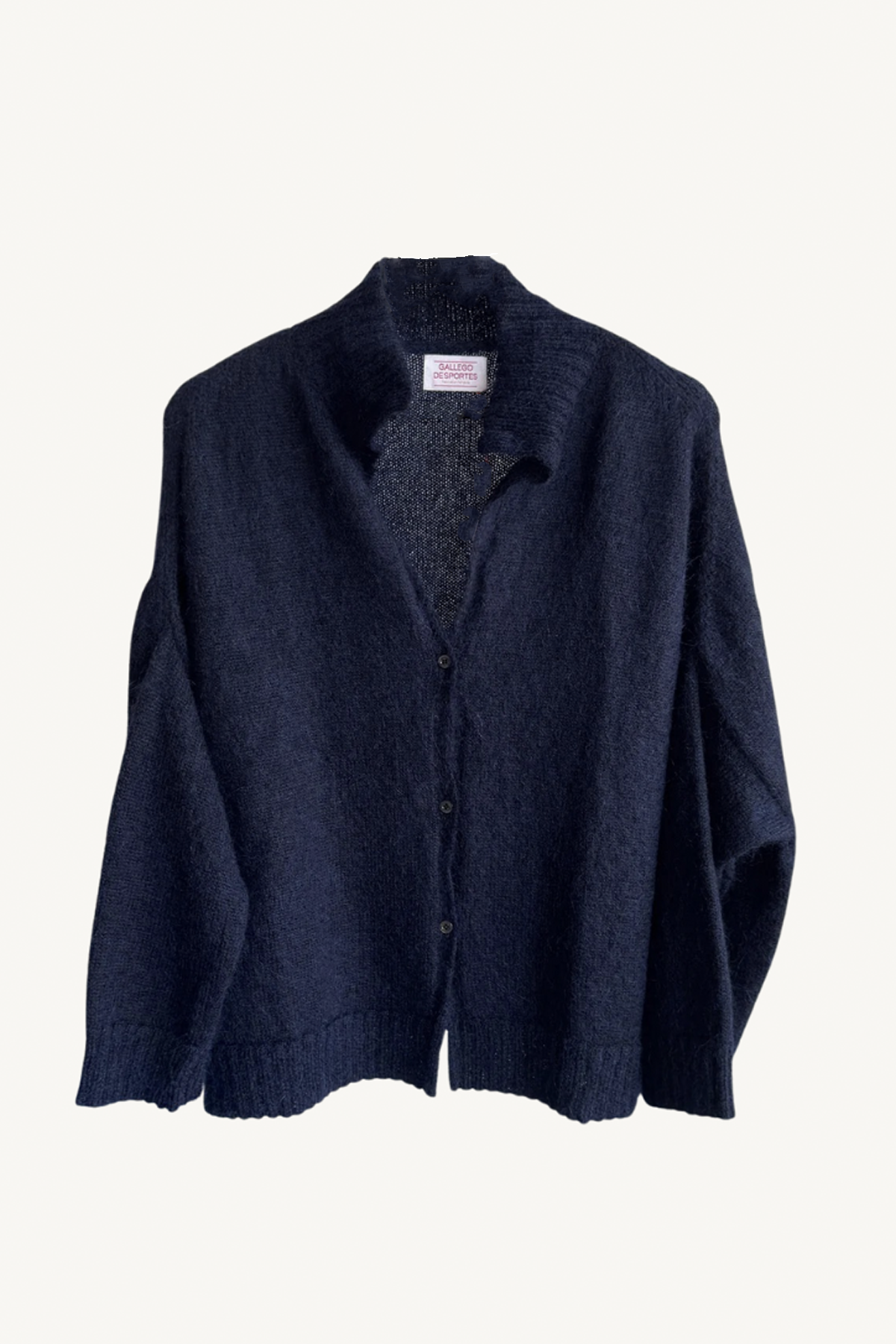 3 button cardigan - ink