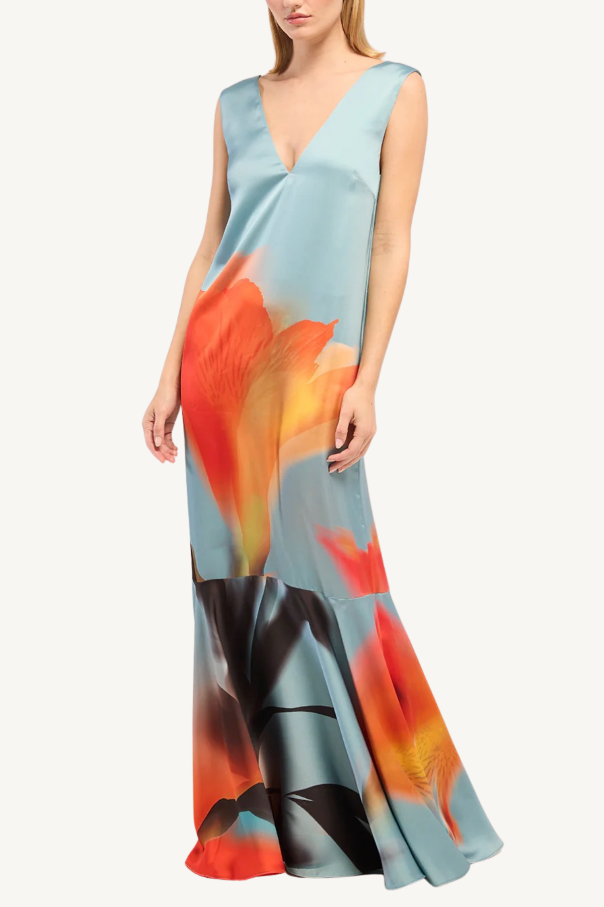 isah dress - fire petal