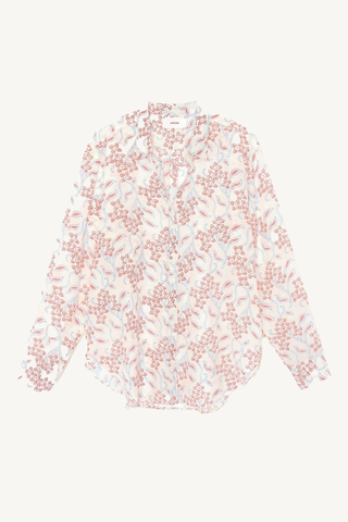 beau shirt - ivory coral