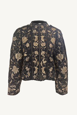 ivanna gold jacket - onyx black