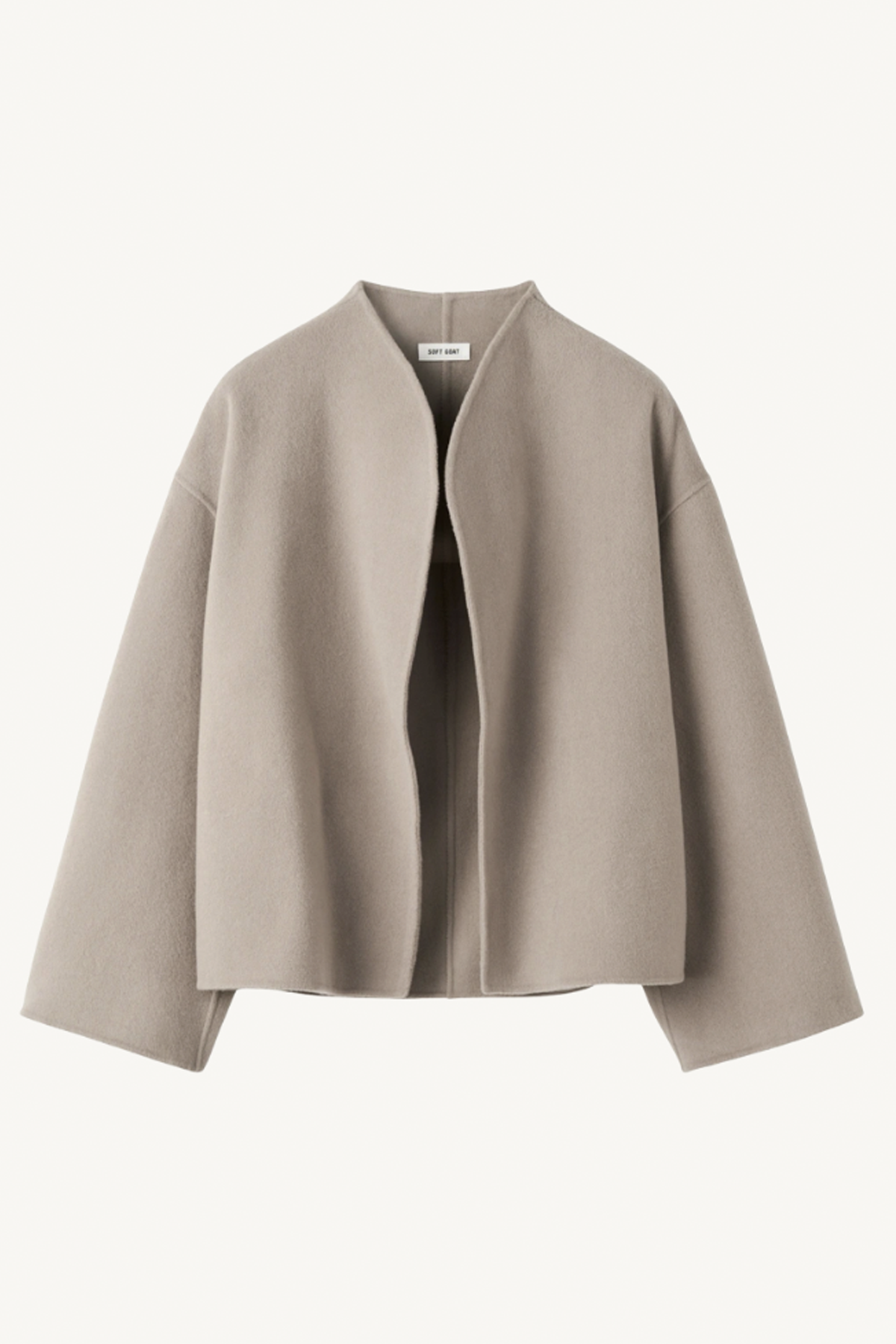 short jacket - dark sand