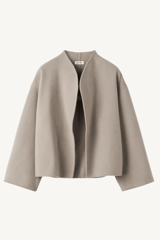 short jacket - dark sand