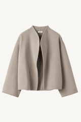 short jacket - dark sand