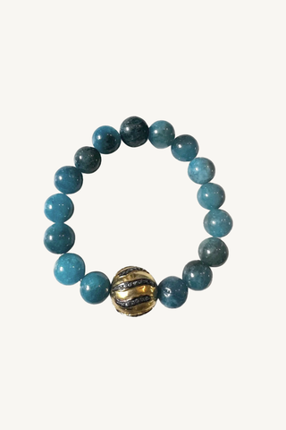 jade bracelet with pave diamond bead