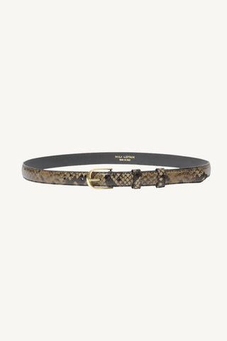 jane belt - brown snakeskin