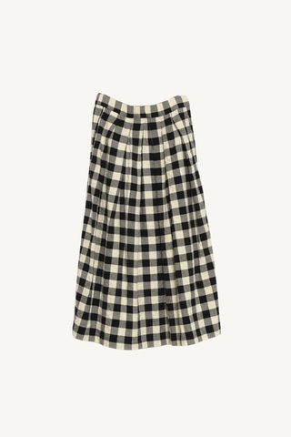 jules skirt - black/white check
