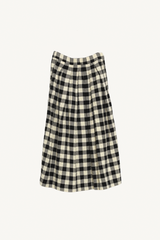jules skirt - black/white check